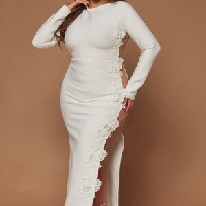 Caterina Bandage Gown - White